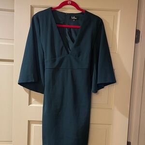 Lulu's Deep Teal Long Sleeve Dress